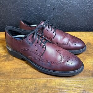 Cole Haan Grand 360 C34122 Burgundy Leather Wingtip Oxford Mens Size 12M